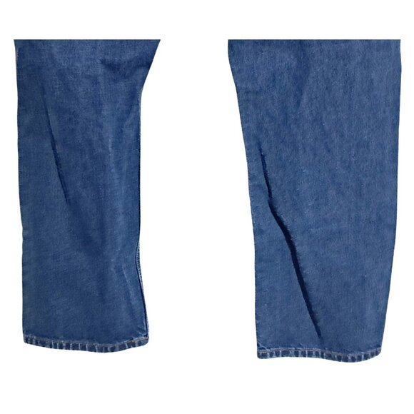 Eddie Bauer Mens Blue Denim Jeans Size 42x30 Authentic Fit Made In Mexico - Picture 9 of 13